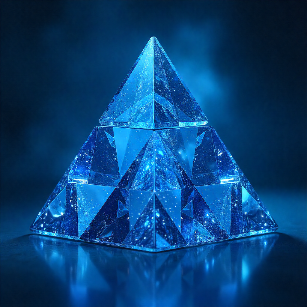 Pyramid Solitaire Blue Pyramid